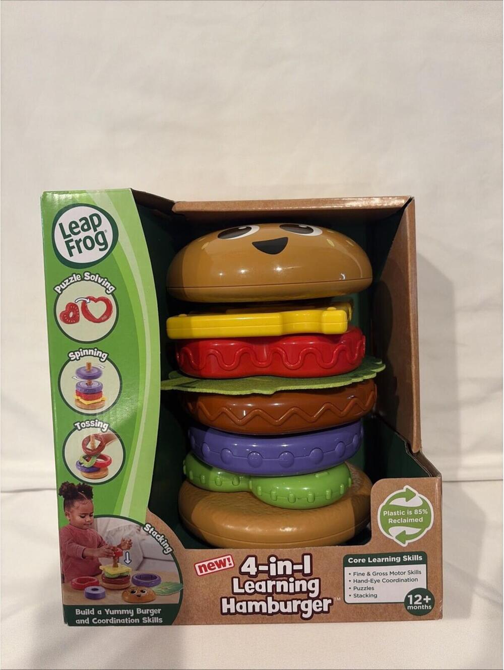 New Sealed Leap Frog 4-in-1 Learning Hamburger For Skills Development